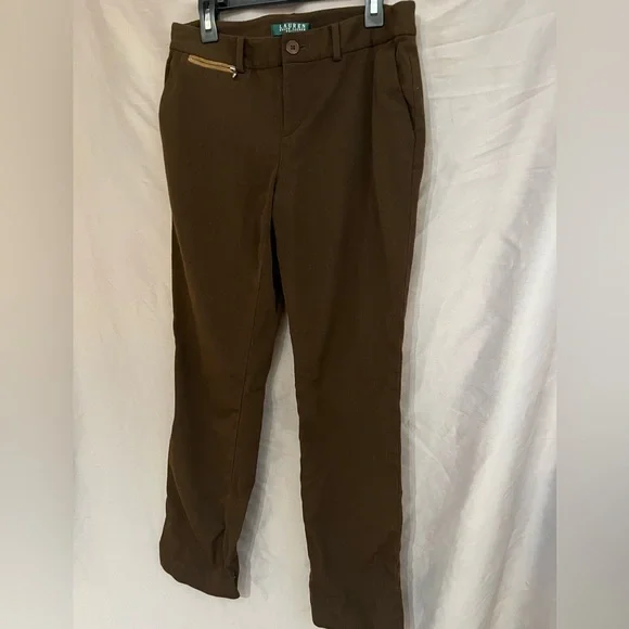 Ralph Lauren | Pants & Jumpsuits | Ralph Lauren Petite Size 4 Brown Dress  Pants Women | Poshmark